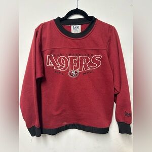 Vtg Lee Sports SWEATSHIRT NFL 49ers Sz M 90s